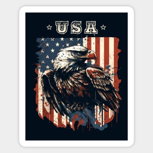 American Eagle Flag Magnet